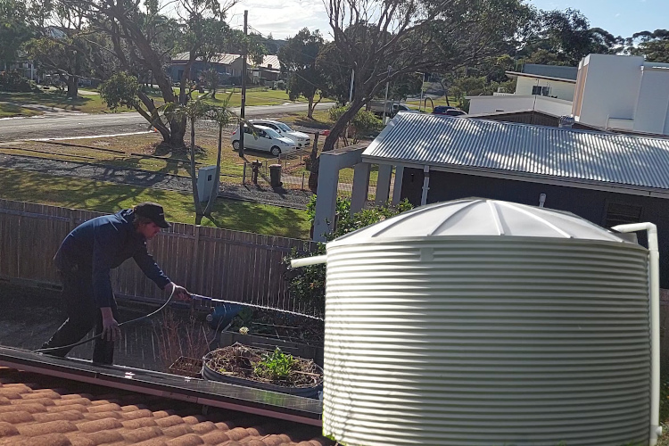 
Rainwater-Reliant Property`s Gutters Cleaned by merimbula Gutter Expert